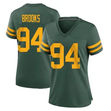 ＃94 Women's Karl Brooks Green Game Green Bay Packers Alternate Jersey