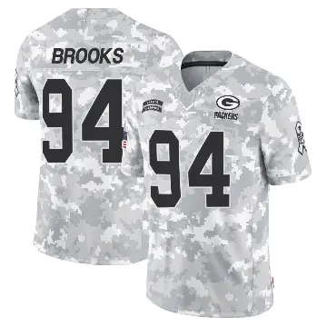 ＃94 Youth Karl Brooks Arctic Camo Limited Green Bay Packers 2024 Salute to Service Jersey