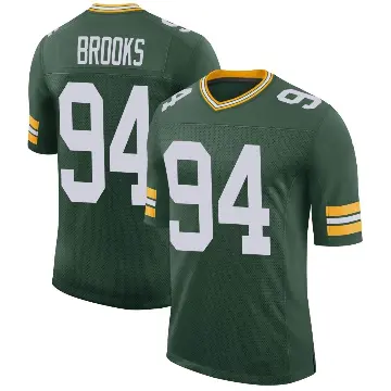 ＃94 Youth Karl Brooks Green Limited Green Bay Packers Classic Jersey