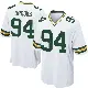 ＃94 Youth Karl Brooks White Game Green Bay Packers Jersey