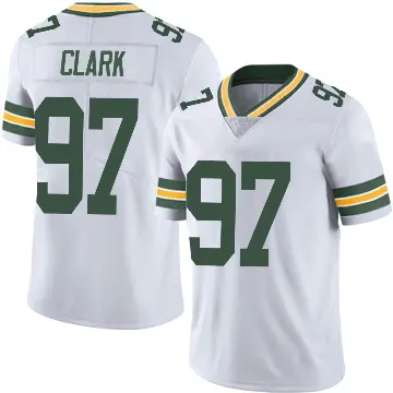 ＃97 Men's Kenny Clark White Limited Green Bay Packers Vapor Untouchable Jersey